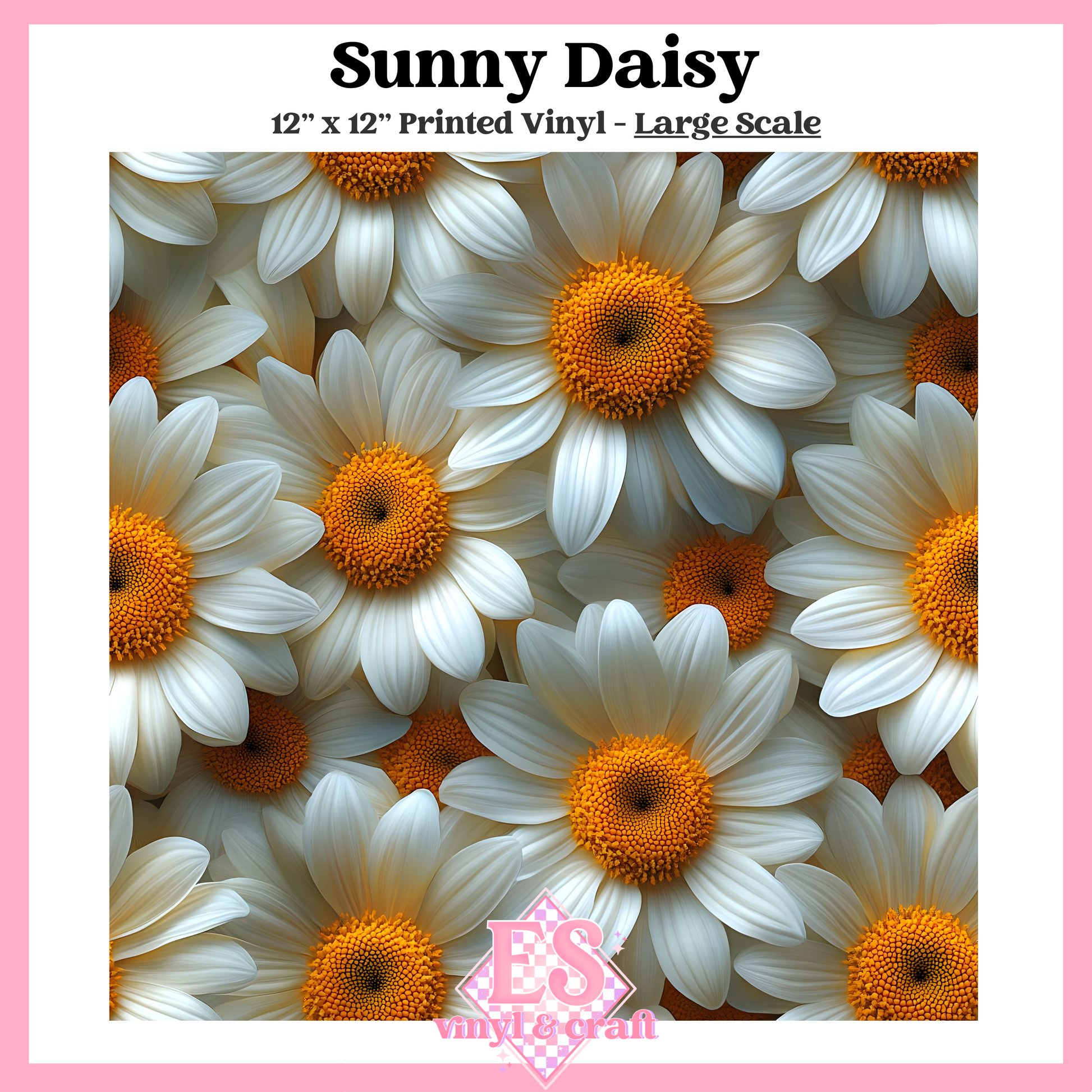 Sunny Daisy - Small or Large Scale Options - 12" x 12" Sheet image 2