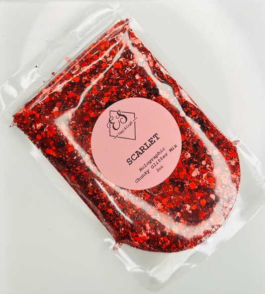 Scarlet - Holographic Chunky Glitter Mix image 0