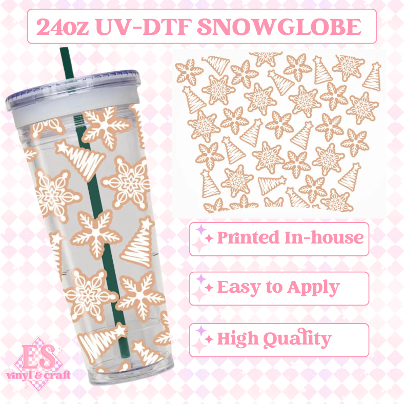 Christmas Cookies - UVDTF 24oz Snowglobe Wrap image 0