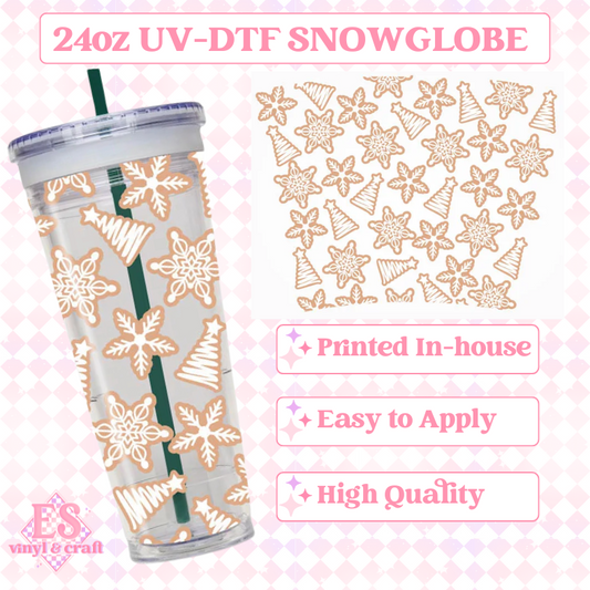 Christmas Cookies - UVDTF 24oz Snowglobe Wrap image 0