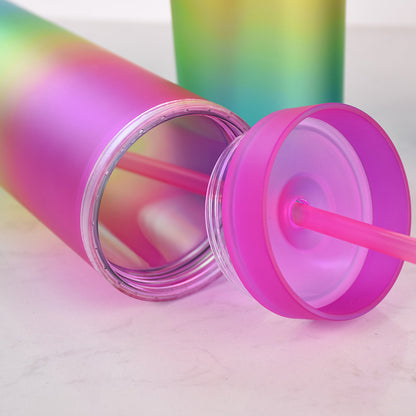 Rainbow Skinny Tumblers Double Wall 16oz image 9