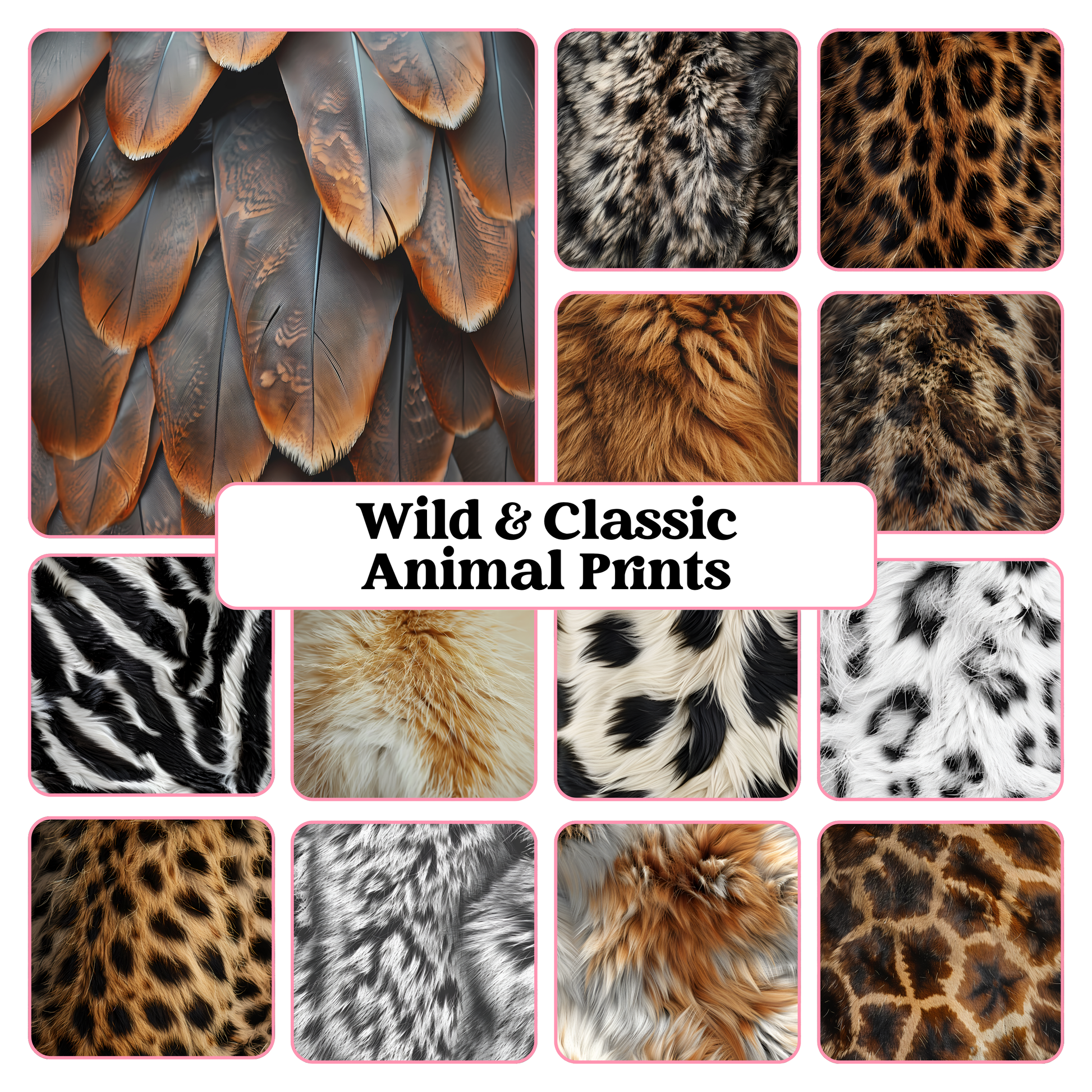 Untamed Luxe Collection - A4 Sheet (13 Different Designs) image 0