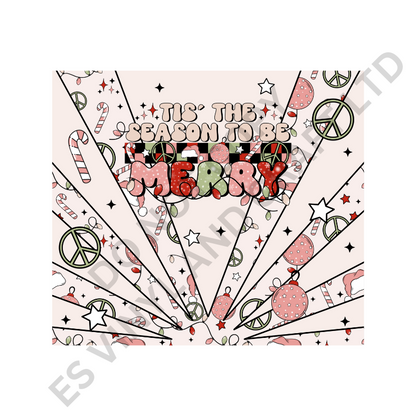 Tis The Season - Full 20oz Tumbler Sublimation Ready image 1