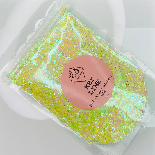 Key Lime - Special Opal Chunky Glitter Mix image 0