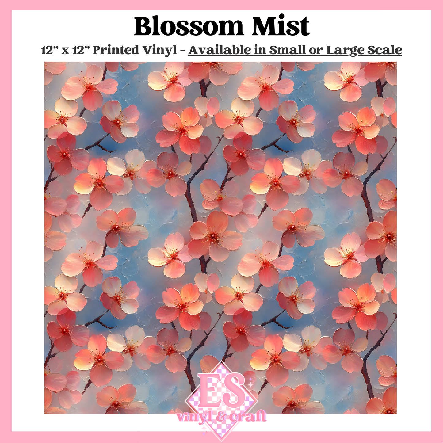 Blossom Mist - Small or Large Scale Options - 12" x 12" Sheet image 0