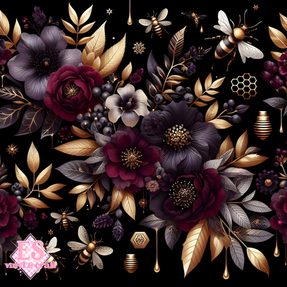 Nocturnal Honey Garden Collection - Section 1 - 12" x 12" Sheet image 4