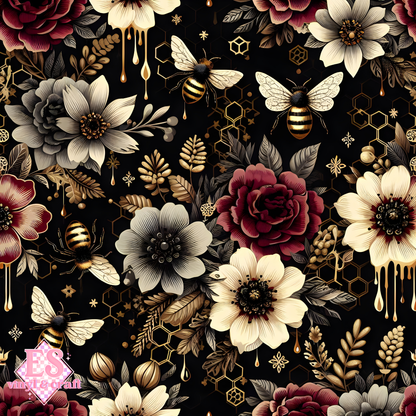 Nocturnal Honey Garden Collection - Section 1 - 12" x 12" Sheet image 7