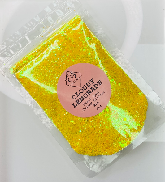 Cloudy Lemonade - Pearl Opal Chunky Glitter Mix image 0