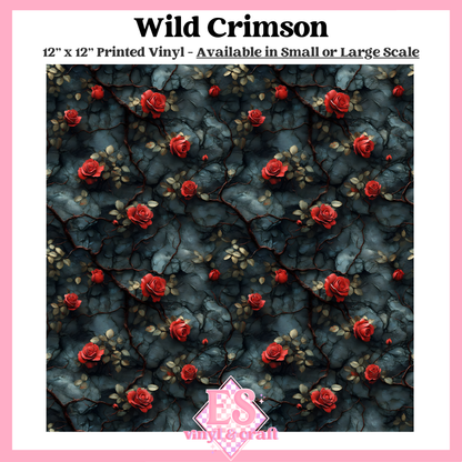 Wild Crimson - Small or Large Scale Options - 12" x 12" Sheet image 0