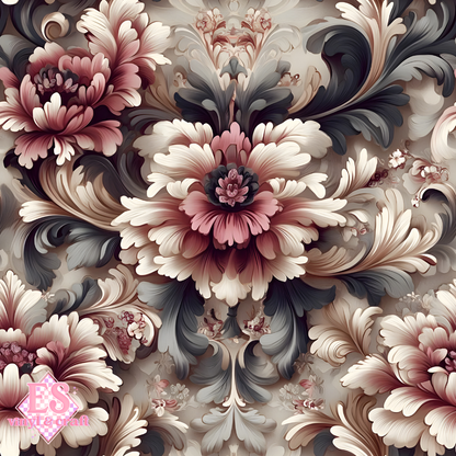 Velvet Baroque Collection LARGE Print - Section 2 - 12" x 12" Sheet image 2