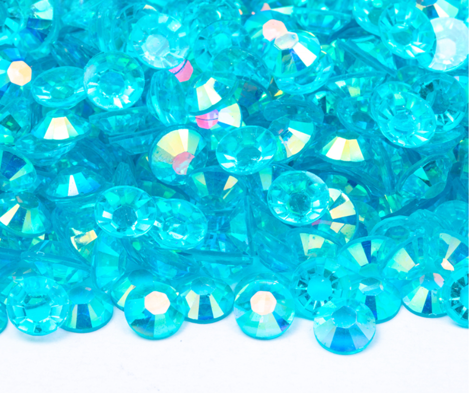 Blue Raspberry - Transparent AB Resin Rhinestones (3mm, 4mm &amp; 5mm image 0