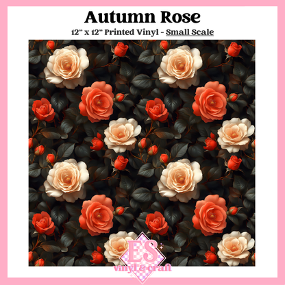Autumn Rose - Small or Large Scale Options - 12" x 12" Sheet image 1
