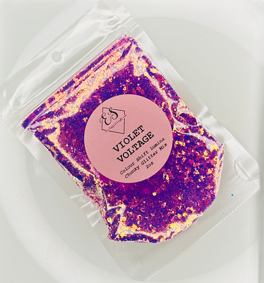 Violet Voltage - Colour Shift Lumina Series - Chunky Glitter Mix image 0