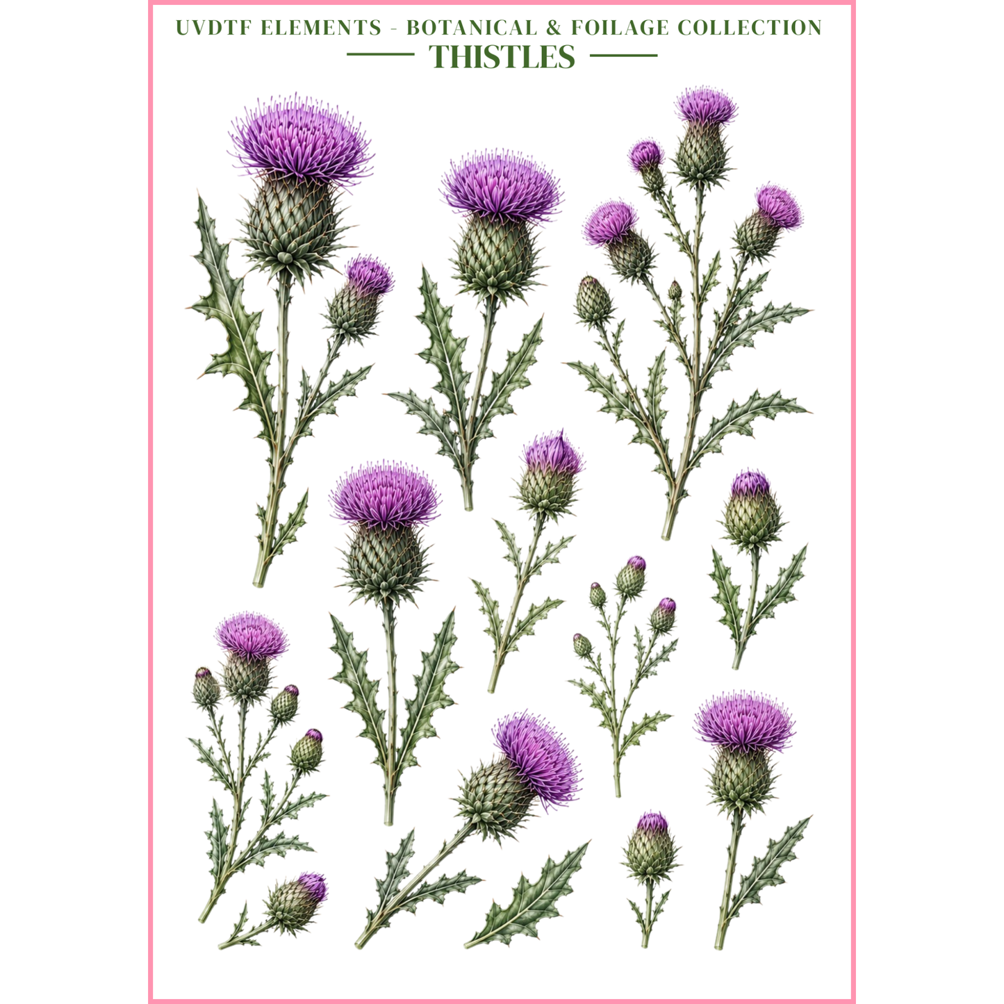 UVDTF Elements - Botanical & Foliage Collection
