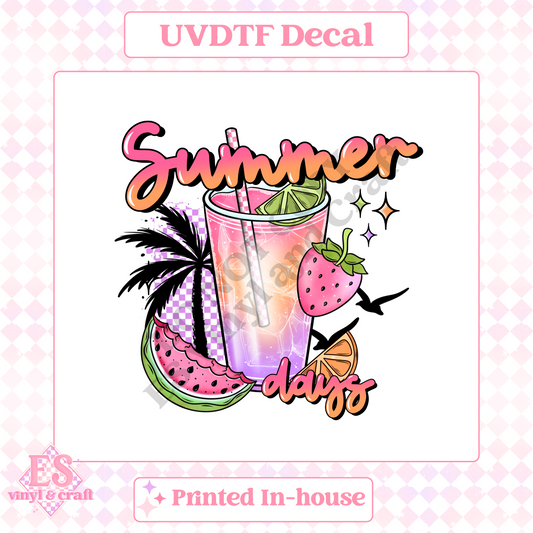 Summer Days - UV-DTF Decal Transfer image 0