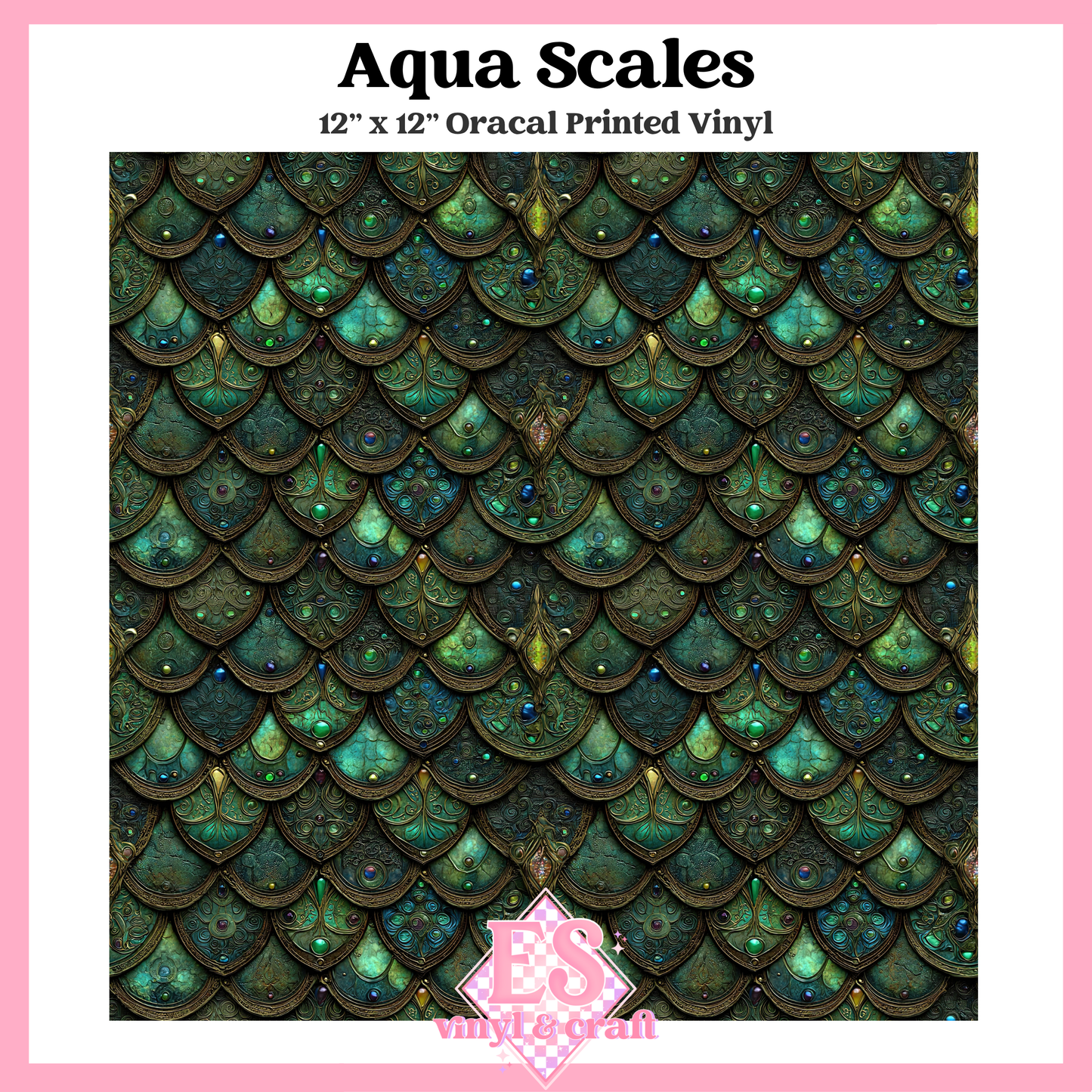 Gemstone Dragon Scale Collection - 12" x 12" Sheet (14 Different De image 8