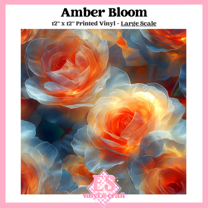 Amber Bloom - Small or Large Scale Options - 12" x 12" Sheet image 2