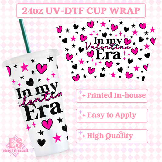 In my Valentine's Era - UVDTF 24oz Cold Cup Wrap image 0