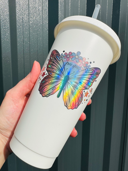 Holographic Decals Printed on Teckwrap Holographic Rainbow Silver image 5
