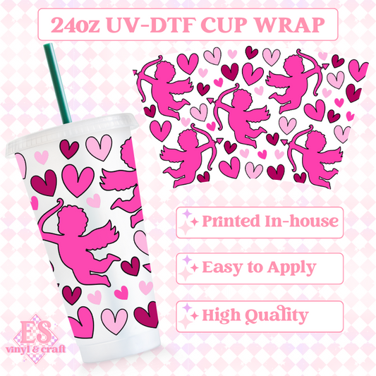 Cupid - UVDTF 24oz Cold Cup Wrap image 0