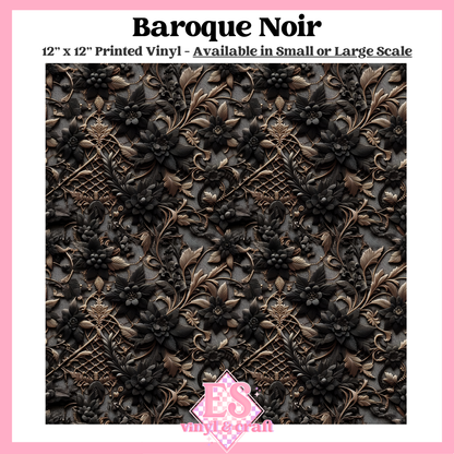 Baroque Noir - Small or Large Scale Options - 12" x 12" Sheet image 0