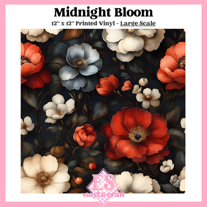 Midnight Bloom - Small or Large Scale Options - 12" x 12" Sheet image 2