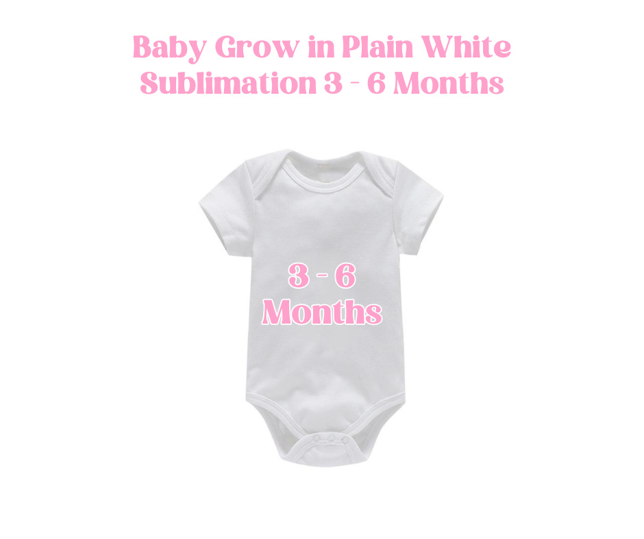 Baby Grow in Plain White for Sublimation image 3