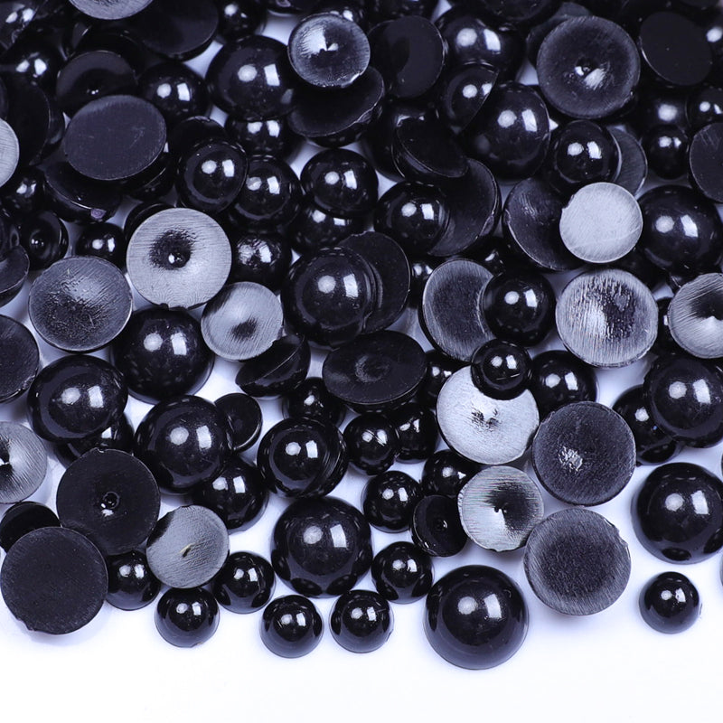 Black - Pearl Mix 6mm, 8mm & 10mm image 0