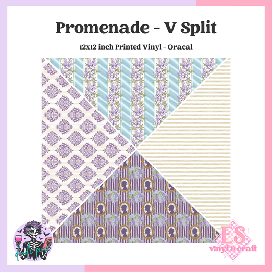 Promenade - V-Split 12" x 12" Printed Vinyl image 0