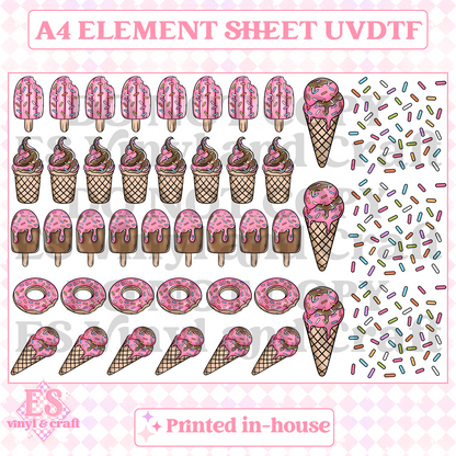 Seaside Treats - UVDTF (A4 Sheet) 210mm x 300mm image 0