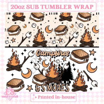 Campfires - Full 20oz Tumbler Sublimation Print image 1