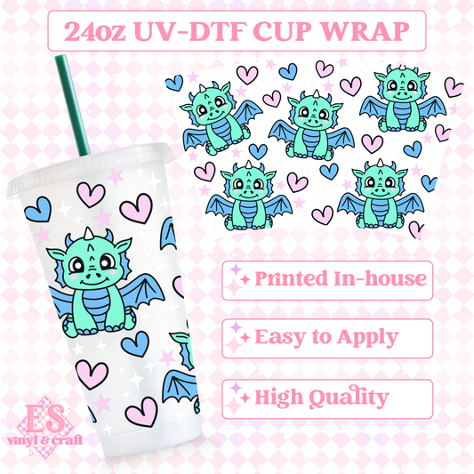 Dragon - UVDTF 24oz Cold Cup Wrap image 0