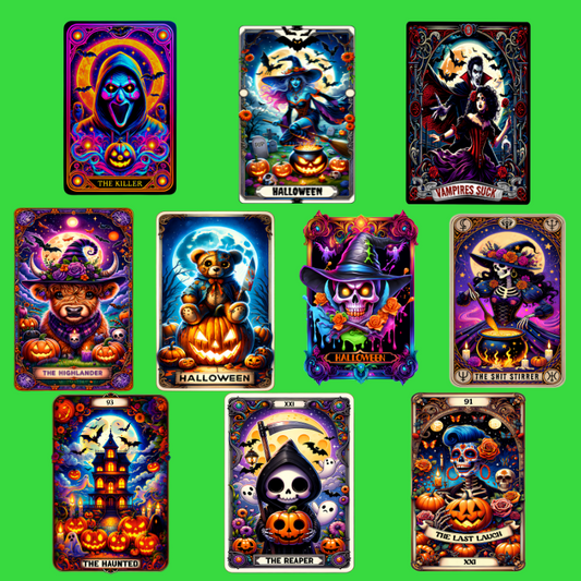 Halloween Tarot Card Decals - Teckwrap Glow in the Dark Section 1 image 0