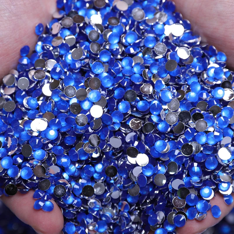 Neon Blue - Neon Resin Rhinestones (3mm, 4mm & 5mm) image 0