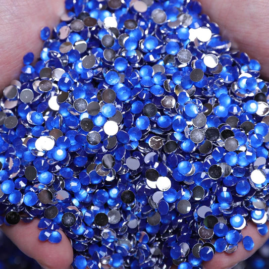 Neon Blue - Neon Resin Rhinestones (3mm, 4mm & 5mm) image 0