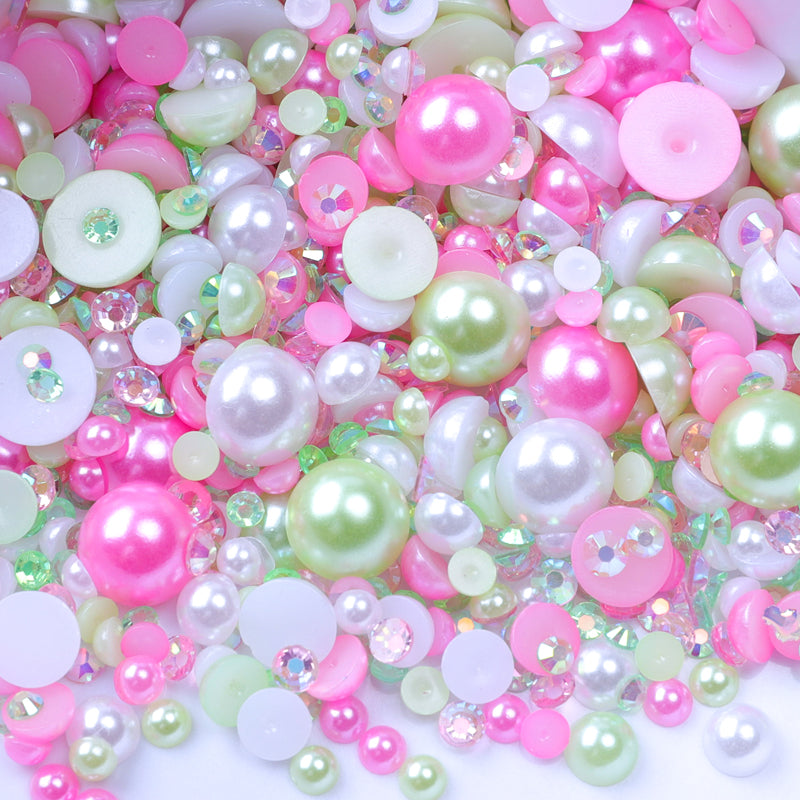 Sour Patch - Pearl & Rhinestone Mix image 0