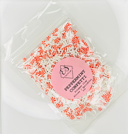 Peppermint Confetti - Polymer Clay Confetti image 0