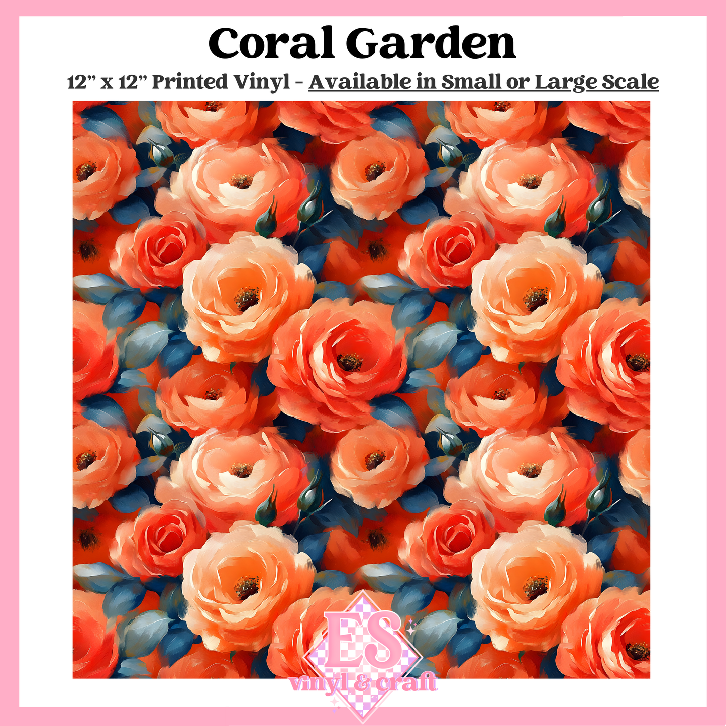Coral Garden - Small or Large Scale Options - 12" x 12" Sheet image 0