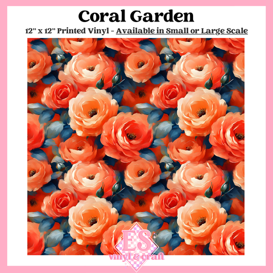 Coral Garden - Small or Large Scale Options - 12" x 12" Sheet image 0