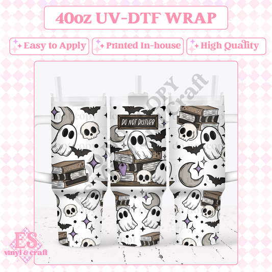 Do Not Disturb - 40oz Tumbler Wraps - UV-DTF (2 Wraps - Top and Bottom) image 0