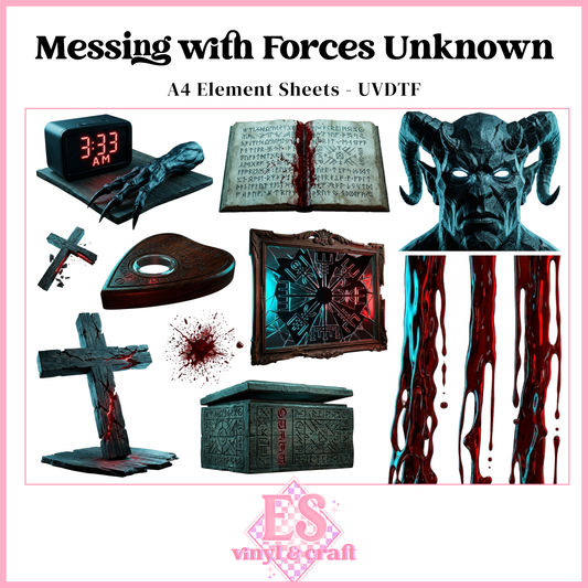 Messing With Forces Unknown - UVDTF Element Sheet (A4 Sheet)