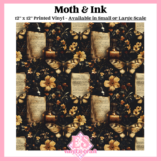 Moth & Ink - Small or Large Scale Options - 12" x 12" Sheet image 0