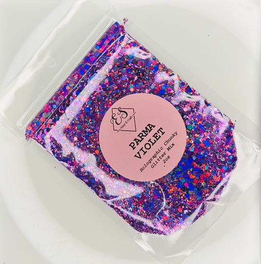 Parma Violet - Holographic Chunky Glitter Mix image 0
