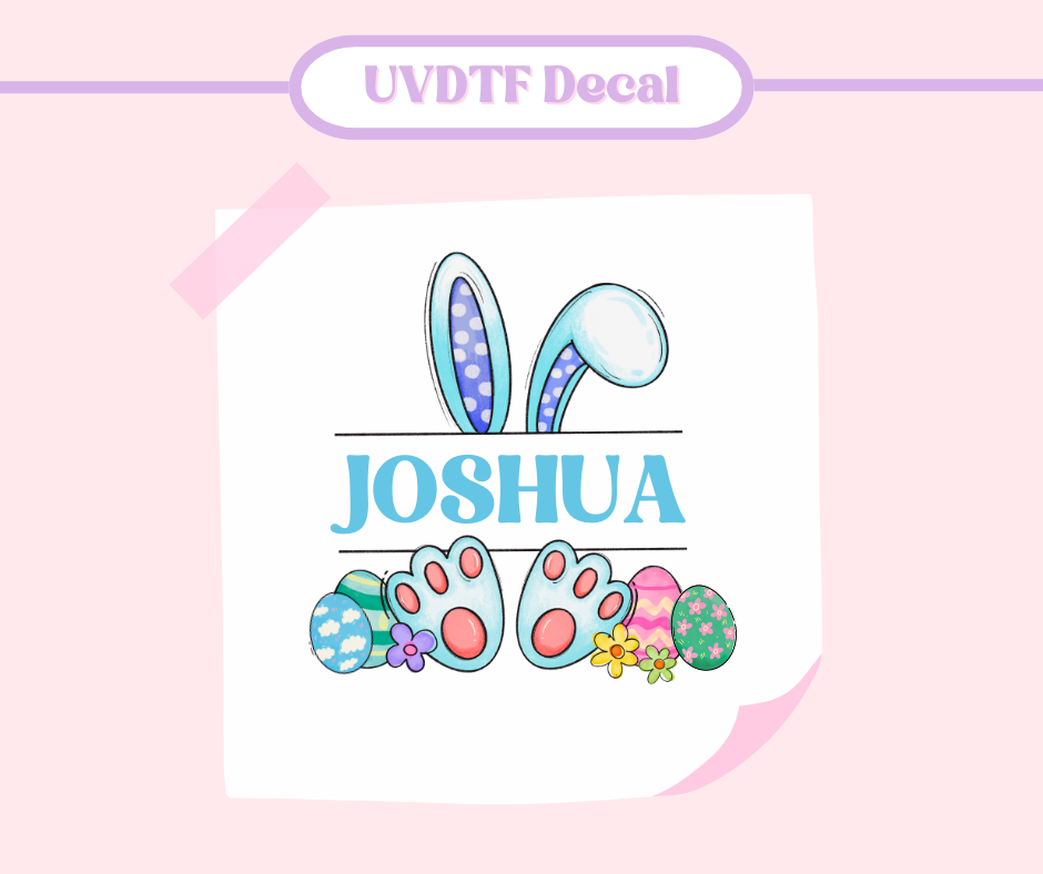 Customisable Easter Bunny Monogram image 0