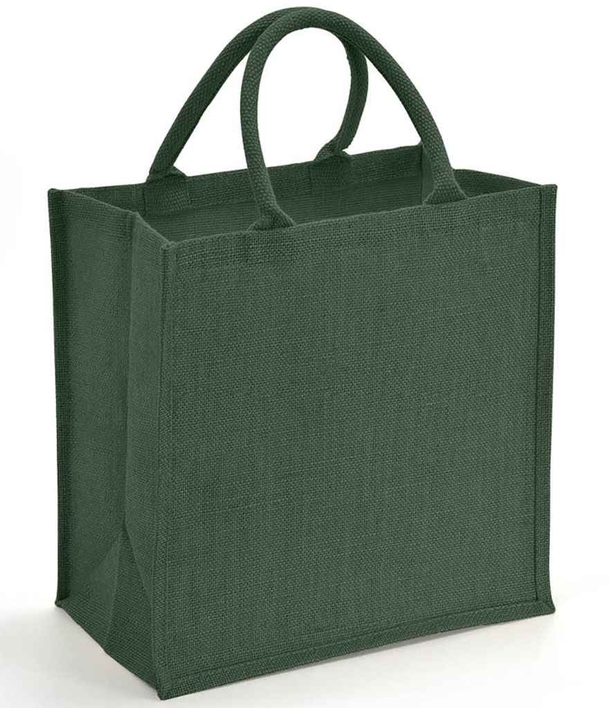 Brand Lab Forest Green Jute Tote Bag image 0