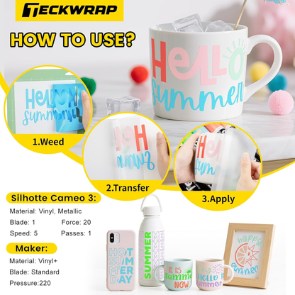 Teckwrap A4 Sheet Bundle - Dusty Matte image 1