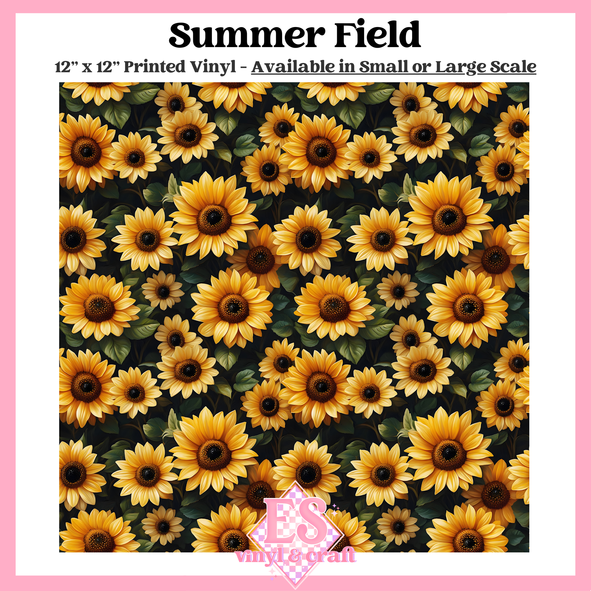 Summer Field - Small or Large Scale Options - 12" x 12" Sheet image 0