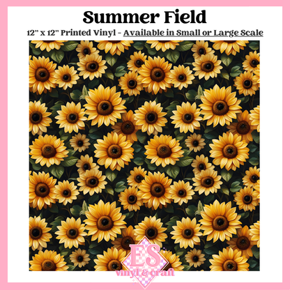 Summer Field - Small or Large Scale Options - 12" x 12" Sheet image 0
