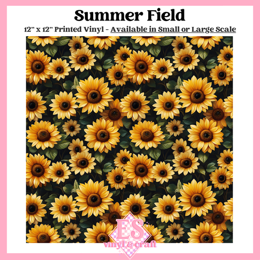 Summer Field - Small or Large Scale Options - 12" x 12" Sheet image 0