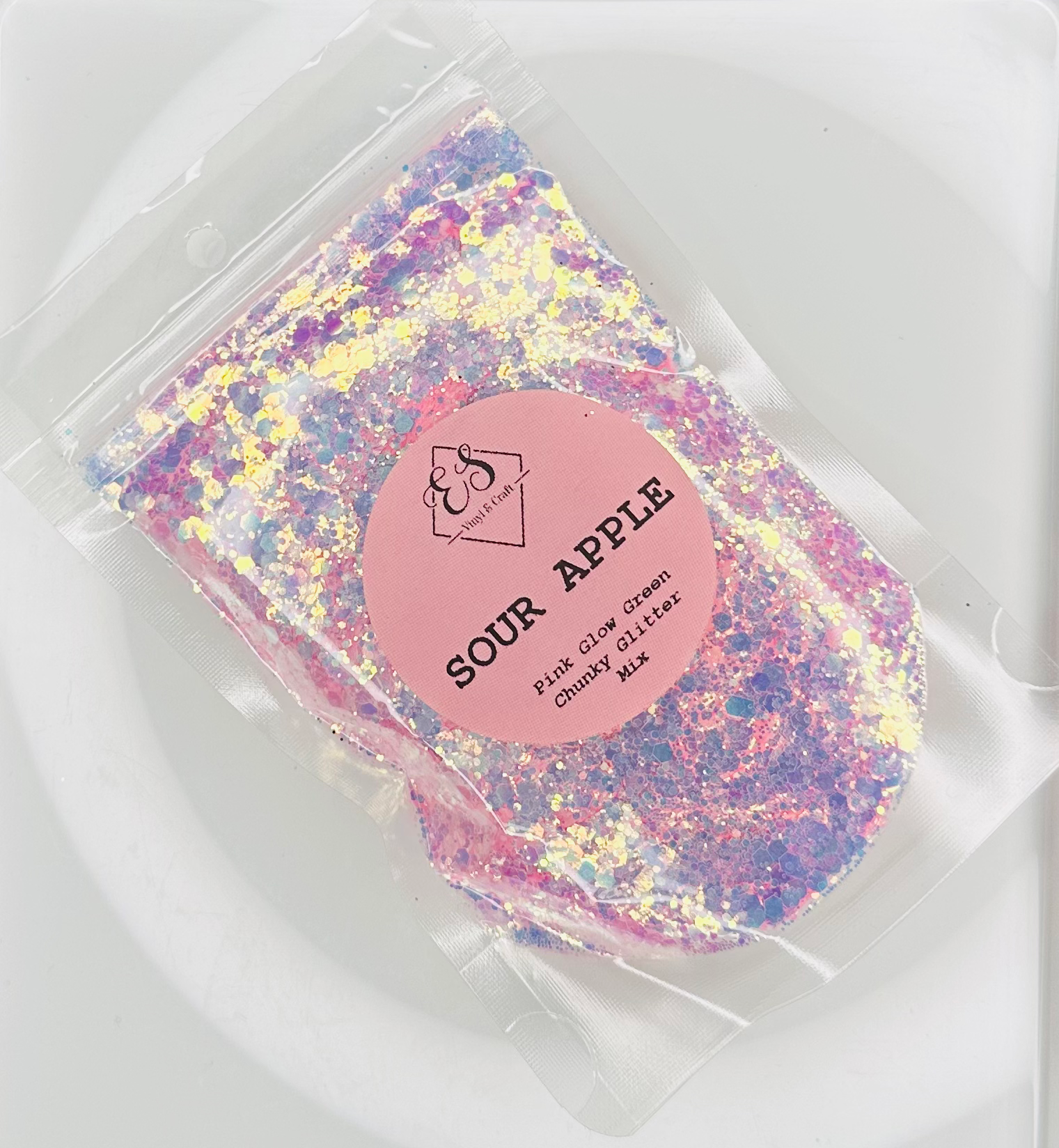 Sour Apple - Glow in the Dark Chunky Glitter Mix image 0
